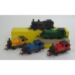 Five Tri-ang and Hornby OO Gauge Tank Locos 0-4-0 Connie, Nellie and Polly etc, excellent and two in