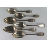 A Pair of George III Silver Serving Spoons (London 1815, Thomas Dicks, 22.5cm), another pair (London