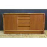 A Danish Teak Sideboard, 160(w) x 81(h) x 50(d) cm