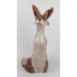 Jennie Hale Pottery Fox, 54cm tall