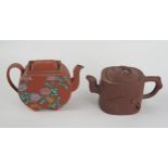 Chinese Yixing Teapot and one other. Both A/F