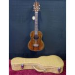 Excelsior LA9-26 Tenor Ukulele - bocote, gloss finish, abalone sound hole decoration, elaborate