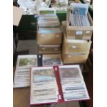 Large Collection of Postcards including romantic, UK and foreign towns, etc.