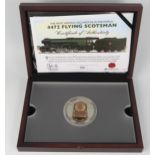 Westminster 4472 Flying Scotsman Medallion containing bronze from an axle of the train , ltd. ed.