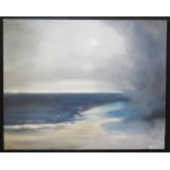 Nigel Kingston, Contempary British Artist, Seascape, Acrylic on Canvas, signed, 127 x 152cm