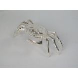 Silver Plated Crab with hinged shell, 12cm wide