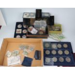 Commemorative Crowns, copper coins, notes and collectors medallions