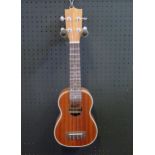 Excelsior Soprano Ukulele - mahogany - ex-shop stock in shipping box with fancy padded gig bag