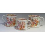 Early 19th Century Ironstone Graduated Set of Three Mugs, largest 13cm high