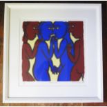 Eileen Cooper RA, British Painter and Printmaker b.1953, 'Quartet', Screenprint numbered 18/20,