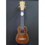 Excelsior LNS 21 Long Neck Soprano Ukulele - koa, abalone decoration - ex-shop stock in shipping box