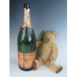 PENNRICH 1874 Bottle, 47cm and old teddy