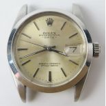 ROLEX Oyster Perpetual Date Steel Cased Gent's Watch, 1966, Ref. 1500, 36mm case no. 369779, calibre