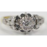 18ct Gold and Diamond Solitaire Ring, EDW .25ct, size M, 2.9g