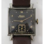 Gent's Minerva Wristwatch, the 26mm Acier Inoxydable case with 16 jewel manual wind movement.