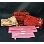 Three Radley Leather Handbags in original dust jackets