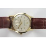 Gent's IWC International Watch Company 14K Gold Wristwatch, the 33mm case with 17 jewel manual