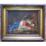 L.A Cross 1902, A Copy of a Still Life Painting of Fruit, Originally Painted by G. Lance (1802 -