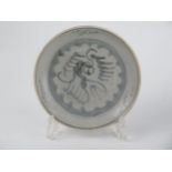 Tek Sing Chinese Porcelain Shallow Dish, Nagel auctions labels to base, 17.5cm diam.