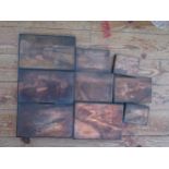 Box of Copper Pictorial Engraving Plates