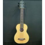Excelsior GKB-90-EQ Electro-Acoustic Bass Ukulele - spruce top, M-1 pick-up, black tuners, steel