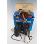 Carl Zeiss Jenoptem 10x50W Binoculars with leather box and case