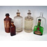 Watsons of Leeds Pure Glycerine Glass Bottles, Boots Ammoniated Tincture of Quinine, etc.