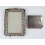 Heavy Silver Cigarette Case, Birmingham 1932, William Hair Haseler, 134g, and damaged silver