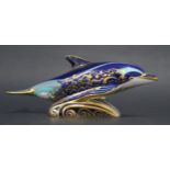 Royal Crown Derby Lyme Bay Dolphin, signature of 1500 from Govier's of Sidmouth