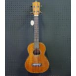 Excelsior DDS-27 Tenor Ukulele - koa, gloss finish, abalone sound hole decoration, elaborate