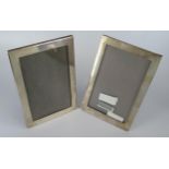 Pair of Silver Photograph Framed, 6.75x4.25" aperture, easel back, date matched Birmingham 1923 &