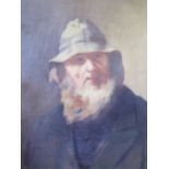 Portrait of 'An Old Salt' by Hugh B. Scott, (1853 - 1940), Oil on Canvas, Signed bottom left and