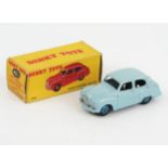 A Dinky Toys 40j Austin (A40) Somerset in pale blue with blue ridged hubs in type 1 Box with no