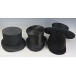 Christy's of London Coachman's Folding Top Hat, H. Pakeman of Coventry Top Hat, Rusi of Cordoba