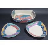 Rosenthal Studio Line Rectangular Dish (c. 29x20cm), one other dish and side plate