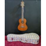 Excelsior RU-60 Tenor Ukulele - mahogany, black binding - ex-shop stock in floral hard case