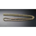 Antique 18" 9ct Gold Chain, marked 9C to the chain, 6.9g