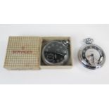 SERVICES Open Dial Pocket Watch (boxed, needs attention) and INGERSOLL open dial pocket watch (