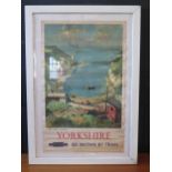 British Railways Advertising Poster, ' Yorkshire See Britain by Train', North Landing - Flanborough,