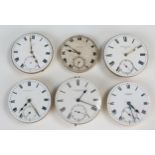 Six Pocket Watch Movements