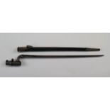 19th Century Socket Bayonet, 1853 Enfield, marked at throat including Victorian crown