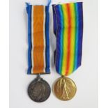 WWI Medal Pair awarded to 50004 PTE. J. SHEPHERD. S. WALES BORD.