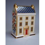 Royal Crown Derby, Georgian Town House, 10x4cm.