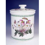 Portmeirion Pottery Botanic Garden, bread bin and lid, approximately 37cm high.