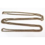 Antique 9ct Gold Guard Chain, the links with six point star decoration, spring loaded clip stamped