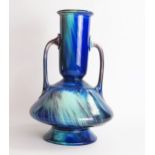 A unusual Art Pottery Aesthetic period Minton, circa 1870, two handle vase, a design similar to
