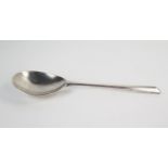 A white metal spoon in the Elizabethan style, 18.5cm.