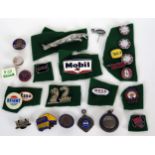 Collection of Car, Motorbike and Fuel Enamel and other Badges etc.