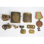 Selection of Military Buttons and Belt Buckles