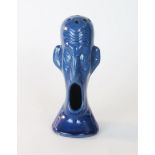 C. H. Brannam Barum, pottery hat pin stand, in the form a balled headed man with his mouth open,
